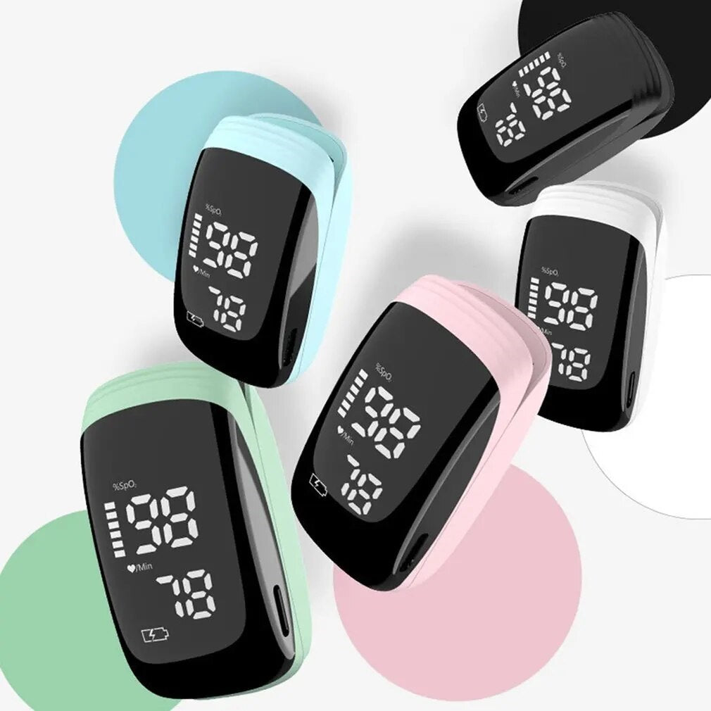 Pulsossimetro/Saturametro da dito professionale con schermo LED ricaricabile tramite USB