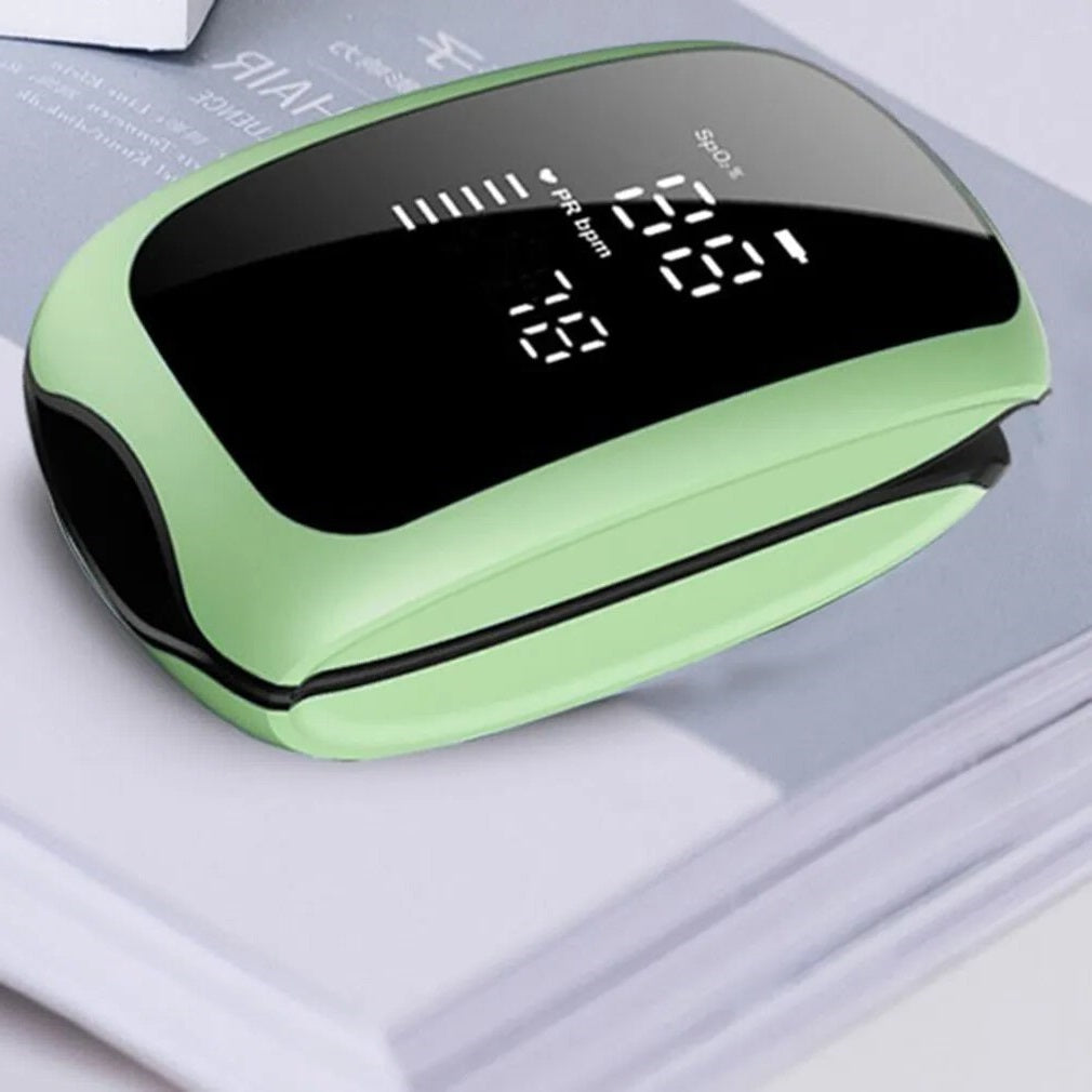 Pulsossimetro/Saturametro da dito professionale con schermo LED ricaricabile tramite USB