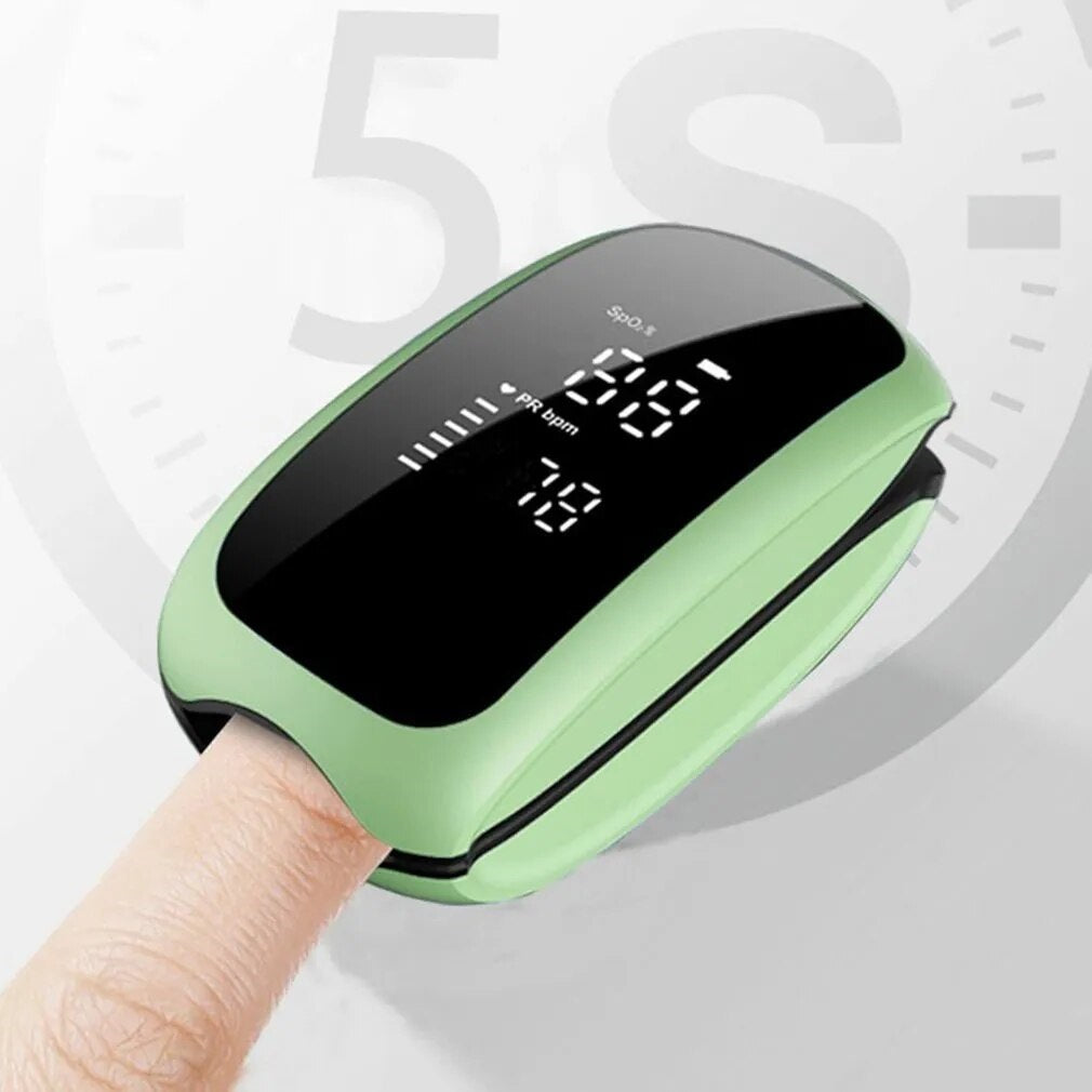 Pulsossimetro/Saturametro da dito professionale con schermo LED ricaricabile tramite USB